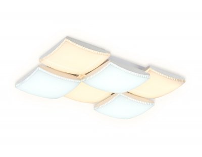 Люстра потолочная Ambrella FP2326 WH белый 216W 810*540*145 (ПДУ РАДИО 2.4) COMFORT