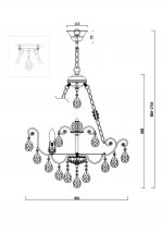 Люстра Freya FR1002PL-06WG Veronica