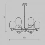 Подвесной светильник Freya FR1012PL-06BS Sharlot