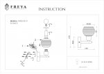 Настенный светильник бра Freya FR5102-WL-01-CH Cosmo
