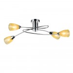 Люстра с желтыми плафонами Freya FR103-04-YE Flash