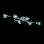 Люстра бирюзовая Freya FR104-06-BL Flash