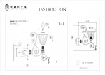 Настенный светильник бра Freya FR2333-WL-01-BG Symphony