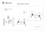 Настенный светильник бра Freya FR2300-WL-02-BZ Faust