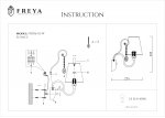 Настенный светильник бра Freya FR306-01-W Adelaide
