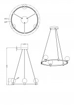 Подвесной светильник Freya FR4005PL-03G1 Urban