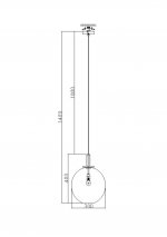 Подвесной светильник Freya FR4007PL-01BT Moke