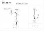 Подвесной светильник Freya FR2405-PL-01-BZ Driana