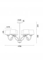 Люстра Freya FR5034PL-06CH Tina