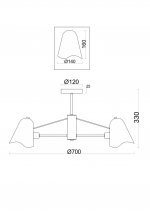 Люстра Freya FR5037PL-05S Manon