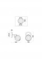 Светильник поворотный спот Freya FR5041CW-01BS Daisy