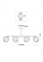 Люстра Freya FR5041PL-06BS Daisy