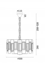 Люстра Freya FR5045PL-05G Rowena