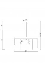 Подвесной светильник Freya FR5104PL-08BS3 Porto
