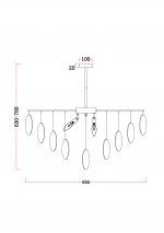 Люстра Freya FR5104PL-08BS Porto