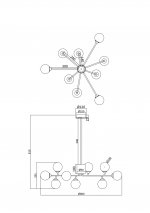 Люстра Freya FR5120PL-09G Alexis