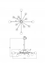 Люстра Freya FR5120PL-12G Alexis