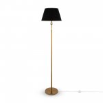 Торшер напольный с черным абажуром Freya FR5190FL-01BS
