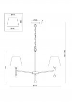 Подвесной светильник Freya FR5190PL-05BS Rosemary