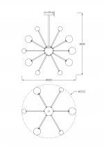 Люстра Freya FR5200PL-09FG Planets