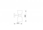 Настенный светильник бра Freya FR5203WL-02CH Savia