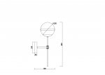 Настенный светильник бра Freya FR5204WL-01BS Sonder