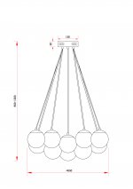 Подвесной светильник Freya FR5231PL-19CH Fiesta