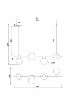 Подвесной светильник Freya FR5232PL-04B Gatsby