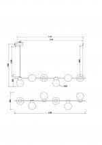 Подвесной светильник Freya FR5232PL-06B1 Gatsby
