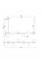 Подвесной светильник Freya FR5232PL-06B Gatsby