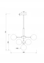 Подвесной светильник Freya FR5233PL-13BS Inversion