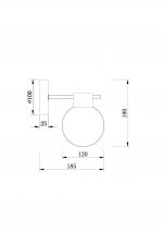 Настенный светильник (бра) Freya FR5233WL-01BS Gatsby