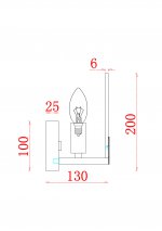 Настенный светильник (бра) Freya FR5237WL-01BS