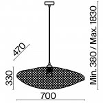 Подвесной светильник Freya FR5243PL-01BR9 Wavy