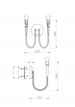 Настенный светильник (бра) Freya FR5253WL-02N Branches 