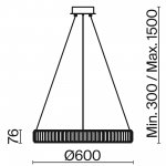 Подвесной светильник Freya FR5257PL-L25CH Tier