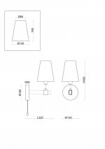 Настенный светильник (бра) Freya FR5268WL-01B