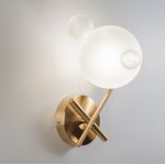 Настенный светильник (бра) Freya FR5374WL-01BS Flaty 