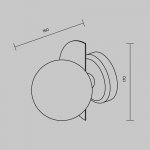 Настенный светильник (бра) Freya FR5391WL-01BS Sepia
