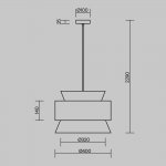 Подвесной светильник Freya FR5492PL-01B Weave