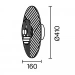 Настенный светильник бра Freya FR5494WL-L4GR Acoustic