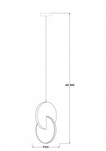 Подвесной светильник Freya FR6002PL-L15BS Nova