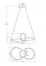 Подвесной светильник Freya FR6047PL-L90CH