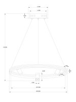 Подвесной светильник Freya FR6057PL-L120B