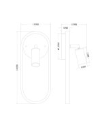 Настенный светильник (бра) Freya FR6074WL-L10G