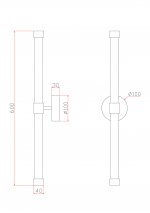 Настенный светильник (бра) Freya FR6108WL-L10G