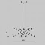 Подвесной светильник Freya FR6130PL-L24B Wands