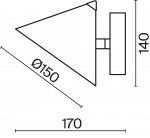 Настенный светильник (бра) Freya FR6141WL-L7B Etro