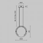 Подвесной светильник Freya FR6182PL-L14BS Eclat