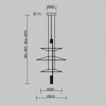 Подвесной светильник Freya FR6190PL-L7WB Mono